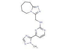 4-(1-methyl-1H-1,2,4-triazol-5-yl)-N-(6,7,8,9-tetrahydro-5H-[1,2,4]triazolo[4,3-a]azepin-3-ylmethyl)pyrimidin-2-amine