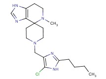 1'-[(2-butyl-5-chloro-1H-imidazol-4-yl)methyl]-5-methyl-1,5,6,7-tetrahydrospiro[imidazo[4,5-c]pyridine-4,4'-piperidine]