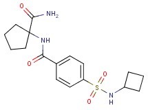 N-[1-(aminocarbonyl)cyclopentyl]-4-[(cyclobutylamino)sulfonyl]benzamide