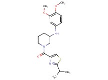 N-(3,4-dimethoxyphenyl)-1-[(2-isopropyl-1,3-thiazol-4-yl)carbonyl]-3-piperidinamine