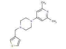 1-(2,6-dimethyl-4-pyridinyl)-4-(3-thienylmethyl)piperazine