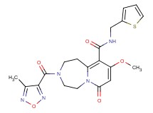 9-methoxy-3-[(4-methyl-1,2,5-oxadiazol-3-yl)carbonyl]-7-oxo-N-(2-thienylmethyl)-1,2,3,4,5,7-hexahydropyrido[1,2-d][1,4]diazepine-10-carboxamide