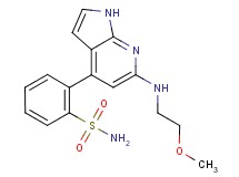 2-{6-[(2-methoxyethyl)amino]-1H-pyrrolo[2,3-b]pyridin-4-yl}benzenesulfonamide