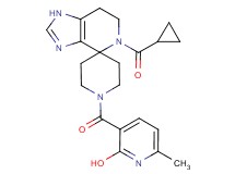 3-{[5-(cyclopropylcarbonyl)-1,5,6,7-tetrahydro-1'H-spiro[imidazo[4,5-c]pyridine-4,4'-piperidin]-1'-yl]carbonyl}-6-methyl-2-pyridinol