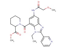 methyl 1-{[1-ethyl-5-[(methoxyacetyl)amino]-2-(3-pyridinyl)-1H-benzimidazol-7-yl]carbonyl}-2-piperidinecarboxylate
