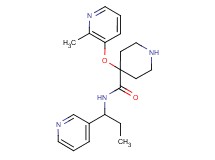 4-[(2-methylpyridin-3-yl)oxy]-N-(1-pyridin-3-ylpropyl)piperidine-4-carboxamide