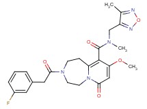3-[(3-fluorophenyl)acetyl]-9-methoxy-N-methyl-N-[(4-methyl-1,2,5-oxadiazol-3-yl)methyl]-7-oxo-1,2,3,4,5,7-hexahydropyrido[1,2-d][1,4]diazepine-10-carboxamide