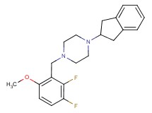 1-(2,3-difluoro-6-methoxybenzyl)-4-(2,3-dihydro-1H-inden-2-yl)piperazine