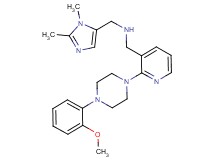 1-(1,2-dimethyl-1H-imidazol-5-yl)-N-({2-[4-(2-methoxyphenyl)-1-piperazinyl]-3-pyridinyl}methyl)methanamine