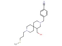 4-({1-(hydroxymethyl)-9-[3-(methylthio)propyl]-3,9-diazaspiro[5.5]undec-3-yl}methyl)benzonitrile