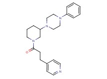 1-phenyl-4-{1-[3-(4-pyridinyl)propanoyl]-3-piperidinyl}piperazine