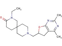 9-[(2,4-dimethyl-5,6-dihydrofuro[2,3-d]pyrimidin-6-yl)methyl]-2-ethyl-2,9-diazaspiro[5.5]undecan-3-one