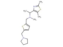 1-(2,5-dimethyl-1,3-thiazol-4-yl)-N-methyl-N-{[5-(pyrrolidin-1-ylmethyl)-2-thienyl]methyl}ethanamine