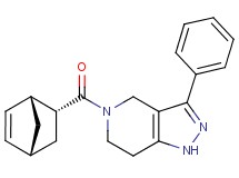 5-[(1R*,2R*,4R*)-bicyclo[2.2.1]hept-5-en-2-ylcarbonyl]-3-phenyl-4,5,6,7-tetrahydro-1H-pyrazolo[4,3-c]pyridine