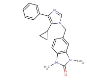 5-[(5-cyclopropyl-4-phenyl-1H-imidazol-1-yl)methyl]-1,3-dimethyl-1,3-dihydro-2H-benzimidazol-2-one