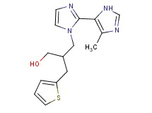 3-(5'-methyl-1H,3'H-2,4'-biimidazol-1-yl)-2-(2-thienylmethyl)propan-1-ol