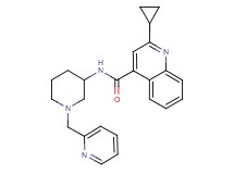 2-cyclopropyl-N-[1-(2-pyridinylmethyl)-3-piperidinyl]-4-quinolinecarboxamide