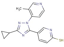 5-[3-cyclopropyl-1-(3-methylpyridin-4-yl)-1H-1,2,4-triazol-5-yl]pyridine-2-thiol