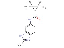 2,2,3,3-tetramethyl-N-(2-methyl-1H-benzimidazol-6-yl)cyclopropanecarboxamide trifluoroacetate