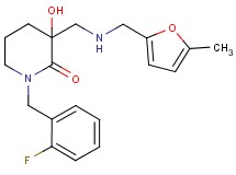 1-(2-fluorobenzyl)-3-hydroxy-3-({[(5-methyl-2-furyl)methyl]amino}methyl)-2-piperidinone