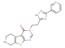 3-[2-(3-pyridin-3-yl-1H-1,2,4-triazol-5-yl)ethyl]-5,6,7,8-tetrahydropyrido[4',3':4,5]thieno[2,3-d]pyrimidin-4(3H)-one