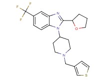 2-(tetrahydro-2-furanyl)-1-[1-(3-thienylmethyl)-4-piperidinyl]-5-(trifluoromethyl)-1H-benzimidazole