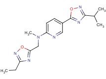 N-[(3-ethyl-1,2,4-oxadiazol-5-yl)methyl]-5-(3-isopropyl-1,2,4-oxadiazol-5-yl)-N-methyl-2-pyridinamine