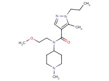N-(2-methoxyethyl)-5-methyl-N-(1-methyl-4-piperidinyl)-1-propyl-1H-pyrazole-4-carboxamide