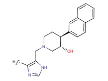 (3S*,4S*)-1-[(4-methyl-1H-imidazol-5-yl)methyl]-4-(2-naphthyl)piperidin-3-ol