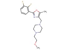 1-{[2-(2,3-difluorophenyl)-5-methyl-1,3-oxazol-4-yl]methyl}-4-(2-methoxyethyl)piperazine