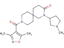 9-[(3,5-dimethylisoxazol-4-yl)carbonyl]-2-(1-methylpyrrolidin-3-yl)-2,9-diazaspiro[5.5]undecan-3-one