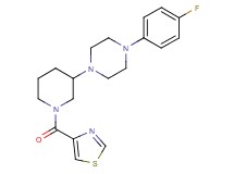1-(4-fluorophenyl)-4-[1-(1,3-thiazol-4-ylcarbonyl)-3-piperidinyl]piperazine