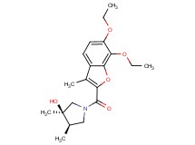 (3R*,4R*)-1-[(6,7-diethoxy-3-methyl-1-benzofuran-2-yl)carbonyl]-3,4-dimethylpyrrolidin-3-ol