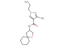 3-methyl-N-1-oxaspiro[4.5]dec-3-yl-1-propyl-1H-pyrazole-4-carboxamide