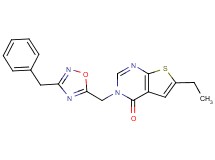 3-[(3-benzyl-1,2,4-oxadiazol-5-yl)methyl]-6-ethylthieno[2,3-d]pyrimidin-4(3H)-one