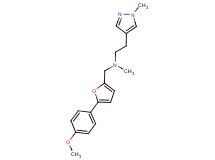N-{[5-(4-methoxyphenyl)-2-furyl]methyl}-N-methyl-2-(1-methyl-1H-pyrazol-4-yl)ethanamine