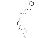 3-({4-[3-(4-benzyl-1-piperidinyl)-3-oxopropyl]-1-piperidinyl}carbonyl)-1-methylpiperidine