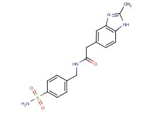 N-[4-(aminosulfonyl)benzyl]-2-(2-methyl-1H-benzimidazol-5-yl)acetamide