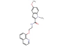 5-methoxy-1-methyl-N-[2-(8-quinolinyloxy)ethyl]-1H-indole-2-carboxamide
