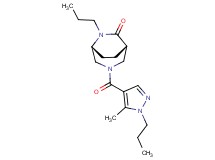 (1S*,5R*)-3-[(5-methyl-1-propyl-1H-pyrazol-4-yl)carbonyl]-6-propyl-3,6-diazabicyclo[3.2.2]nonan-7-one