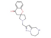 1'-(5,6,7,8-tetrahydro-4H-pyrazolo[1,5-a][1,4]diazepin-2-ylmethyl)spiro[chromene-2,3'-pyrrolidin]-4(3H)-one dihydrochloride
