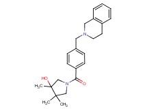 1-[4-(3,4-dihydroisoquinolin-2(1H)-ylmethyl)benzoyl]-3,4,4-trimethylpyrrolidin-3-ol