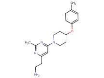 (2-{2-methyl-6-[4-(4-methylphenoxy)piperidin-1-yl]pyrimidin-4-yl}ethyl)amine