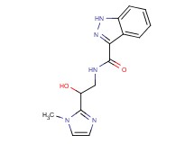 N-[2-hydroxy-2-(1-methyl-1H-imidazol-2-yl)ethyl]-1H-indazole-3-carboxamide trifluoroacetate (salt)