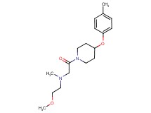 (2-methoxyethyl)methyl{2-[4-(4-methylphenoxy)-1-piperidinyl]-2-oxoethyl}amine