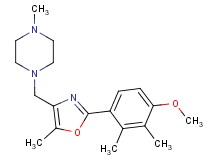 1-{[2-(4-methoxy-2,3-dimethylphenyl)-5-methyl-1,3-oxazol-4-yl]methyl}-4-methylpiperazine