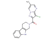 2-[(3-chloro-6-methylpyrazolo[1,5-a]pyrimidin-2-yl)carbonyl]-2,3,4,9-tetrahydro-1H-beta-carboline