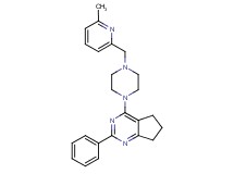 4-{4-[(6-methyl-2-pyridinyl)methyl]-1-piperazinyl}-2-phenyl-6,7-dihydro-5H-cyclopenta[d]pyrimidine