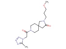 2-(3-methoxypropyl)-8-[(5-methyl-1H-tetrazol-1-yl)acetyl]-2,8-diazaspiro[4.5]decan-3-one