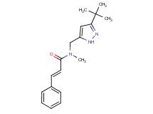 (2E)-N-[(3-tert-butyl-1H-pyrazol-5-yl)methyl]-N-methyl-3-phenylacrylamide